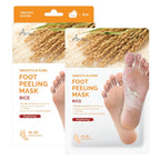 Ariul Smooth & Pure Foot Peel Mask, Nourishing Foot Peeling Socks for Dark, Dull Feet & Dead Skin Removal, Korean Skincare, 2 Pairs (Rice)