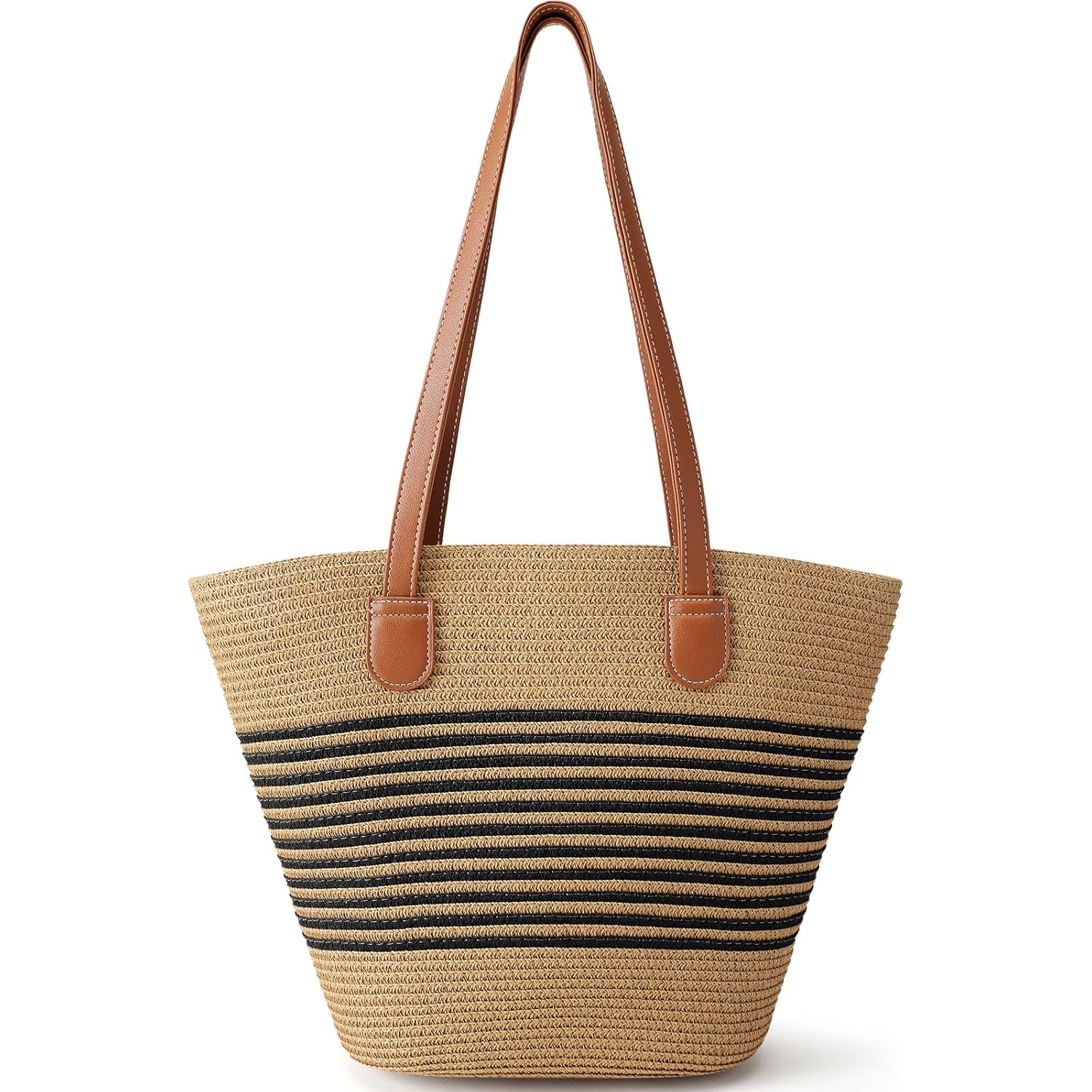Beach Bags for Women, Summer Straw Beach Bag Straw Purse Shoulder Handbags Large Beach Tote for Summer Vacation
