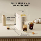 Nespresso Vertuo Next Coffee And Espresso Maker By De'Longhi, Creamy White And Gold
