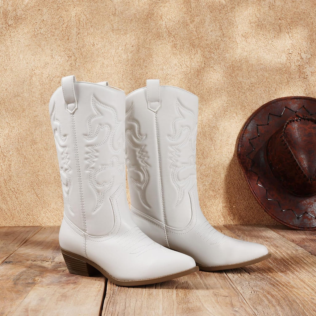 Dream Pairs Women'S Mid-Calf Boots - Classic Comfort