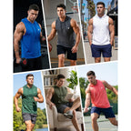 Runhit Men'S Workout Hooded Tank Tops Gym Sleeveless Hoodie Bodybuilding Muscle Cut Off T Shirt For Athletic Running Casual