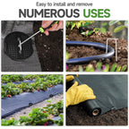 Jelner Garden Stakes,6 Inch 11 Gauge 50Pcs Galvanized Landscape Staples + 50Pcs Gaskets + 1Pick Hook,Tent Stakes Landscaping Fabric Sod Pins For Weed Fabric Barrier,Groud Cover,Fence