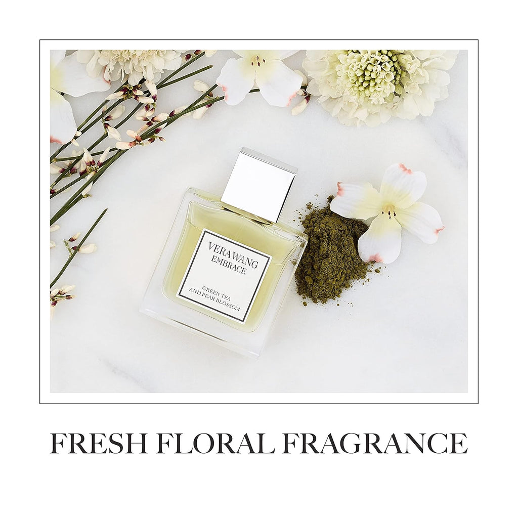 Vera Wang Embrace Green Tea And Pear Blossom Body Mist 8 Fl Oz (Pack Of 1), Notes Of Earthiness, Peony, And Sandalwood, Women'S Fragrance, Long Lasting, Everyday Fragrance