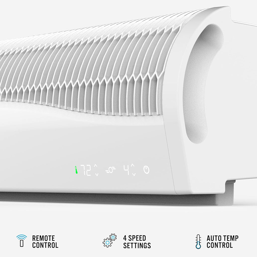 Vornado Transom Window Fan With 4 Speeds, Remote Control, Reversible Exhaust Mode, Weather Resistant Case, Whole Room, Ice White