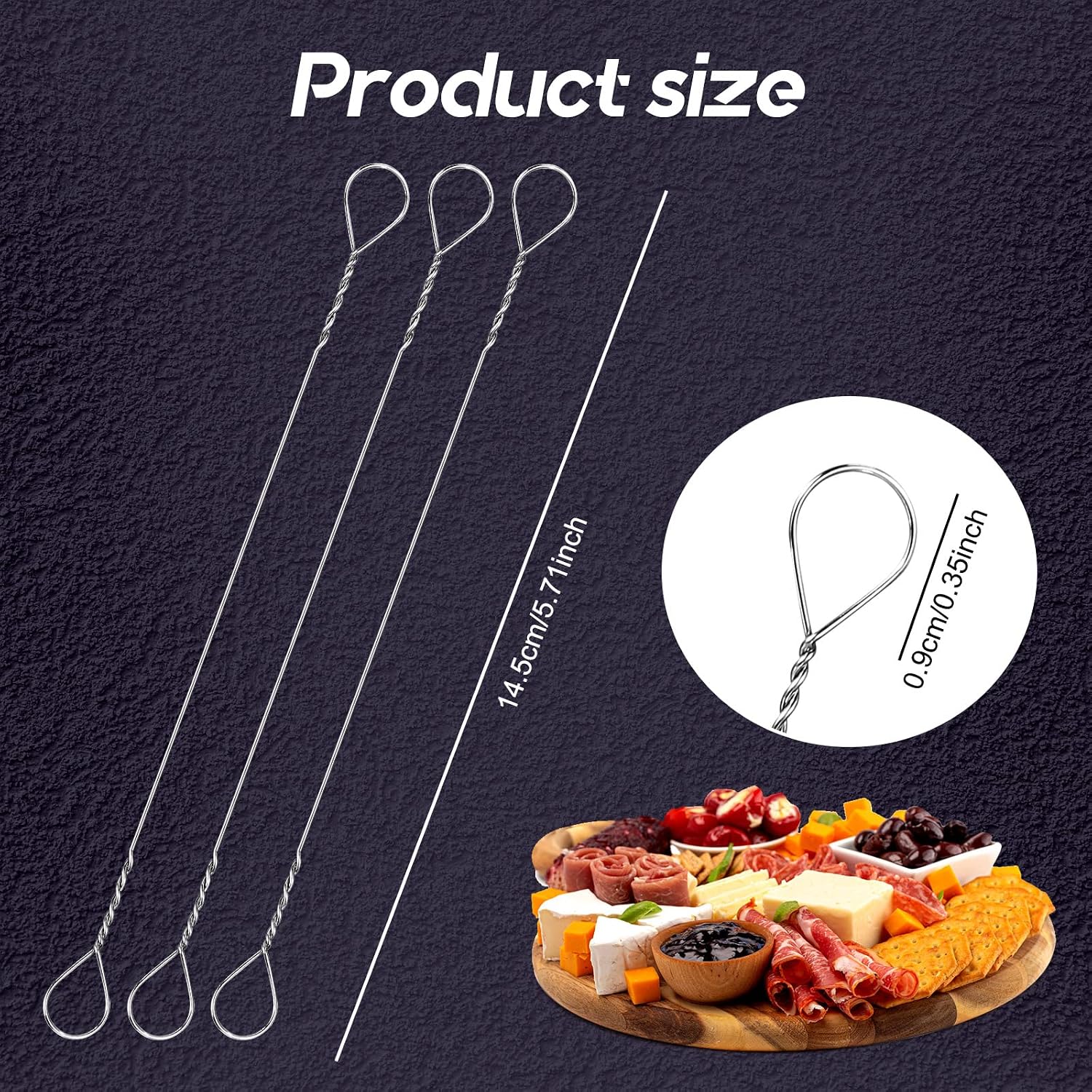 Nuanchu 10 Pcs Cheese Slicer Wire Replacement Block Cheese Cutter Wire For Polished Marble(Style 1)