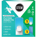 Stem Flying Insect Trap - Indoor Fruit Fly & Gnat Catcher For Home, Kitchen & Any Room, Attracts & Traps Bugs, Soft Blue Uv Light - Includes 1 Plug-In Device & 1 Cartridge