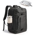 Bagsmart 35L Travel Backpack For Women & Men Fits 17-Inch Laptop, Airline Approved Carry On Backpack With Wet Pocket & Shoe Pouch, Water-Resistant Personal Item Travel Bag, Black
