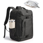 Bagsmart 35L Travel Backpack For Women & Men Fits 17-Inch Laptop, Airline Approved Carry On Backpack With Wet Pocket & Shoe Pouch, Water-Resistant Personal Item Travel Bag, Black