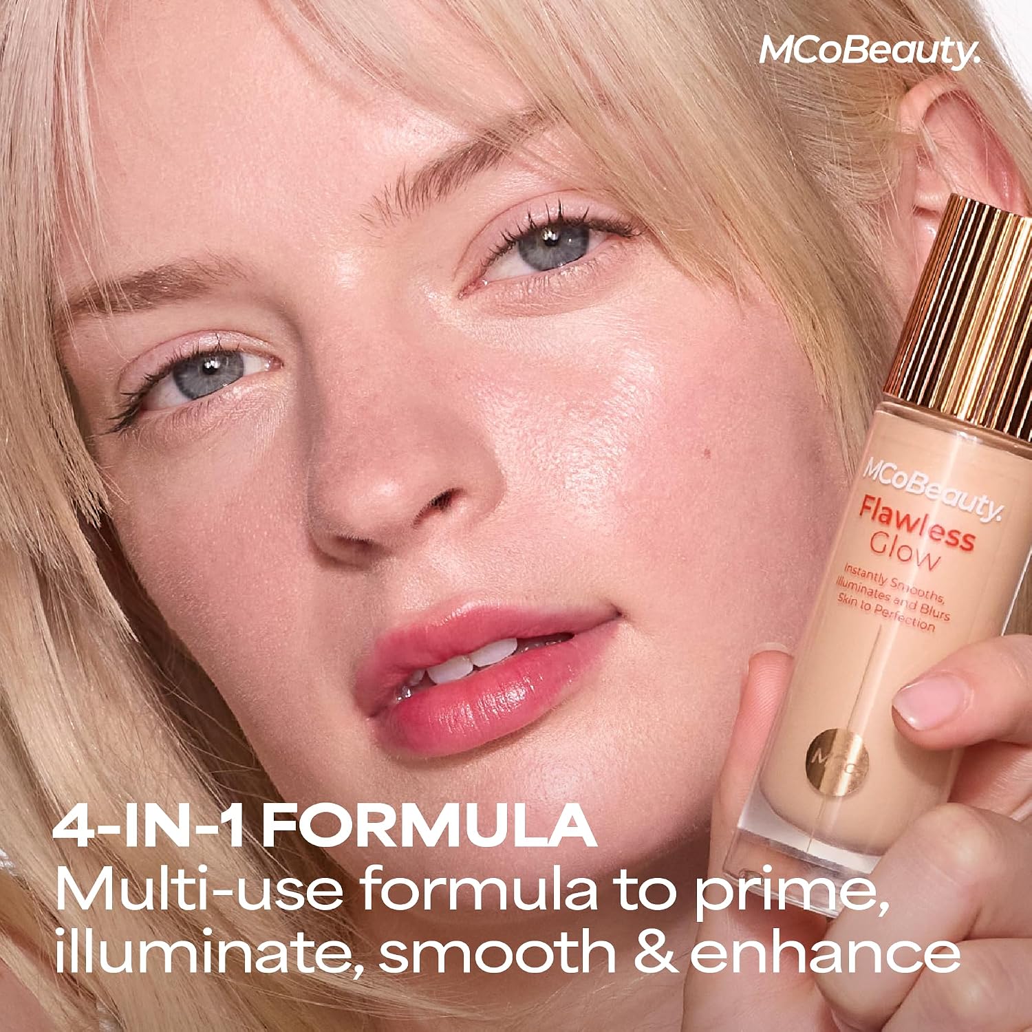 Mcobeauty Flawless Glow Luminous Skin Filter - 3.5 Light Medium - Primer | 4-In-1 Primer, Highlighter & Foundation Booster, Illuminating Tint Face Makeup With Squalane Vitamin E, Vegan & Cruelty Free