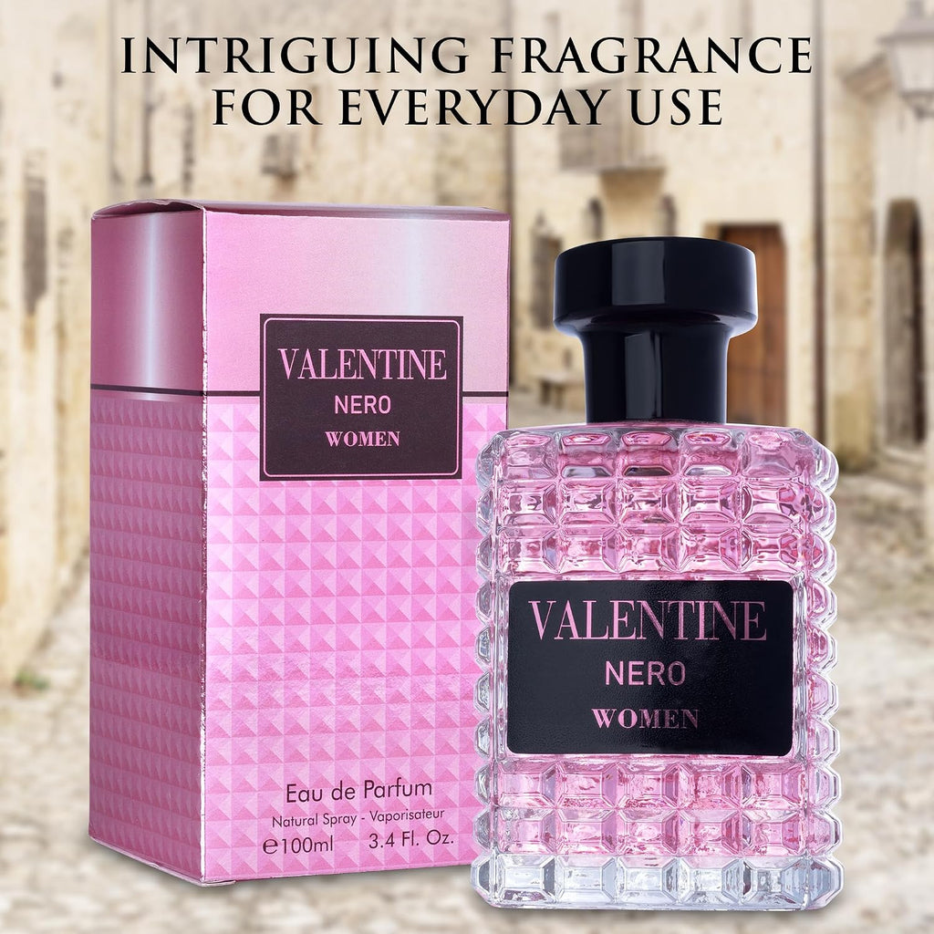 Urban Collection Valentine For Women Eau De Parfum - Amber Floral Jasmine, Bourbon Vanilla & Woods Oriental-Floral Fragrance With A Modern Twist Elegant 100Ml Bottle Packed In Paper Box