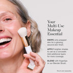 Ogee Sculpted Complexion Foundation Stick (Poplar 0.10C Fair, White-Pink Undertones) Full Coverage Foundation Makeup - Instantly Balance & Even Complexion - 70% Organic Ingredients