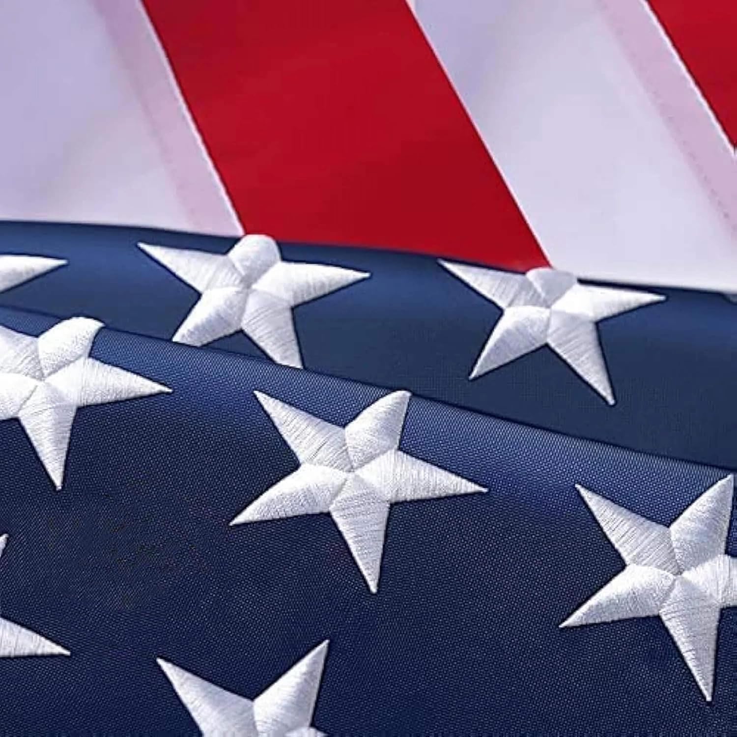 American Flag 3X5 Ft Long Lasting Heavy Duty 420D Polyester Us Flag For High Winds, Tear-Proof Usa Flag With Brass Grommets, Embroidered Stars & Sewn Stripes