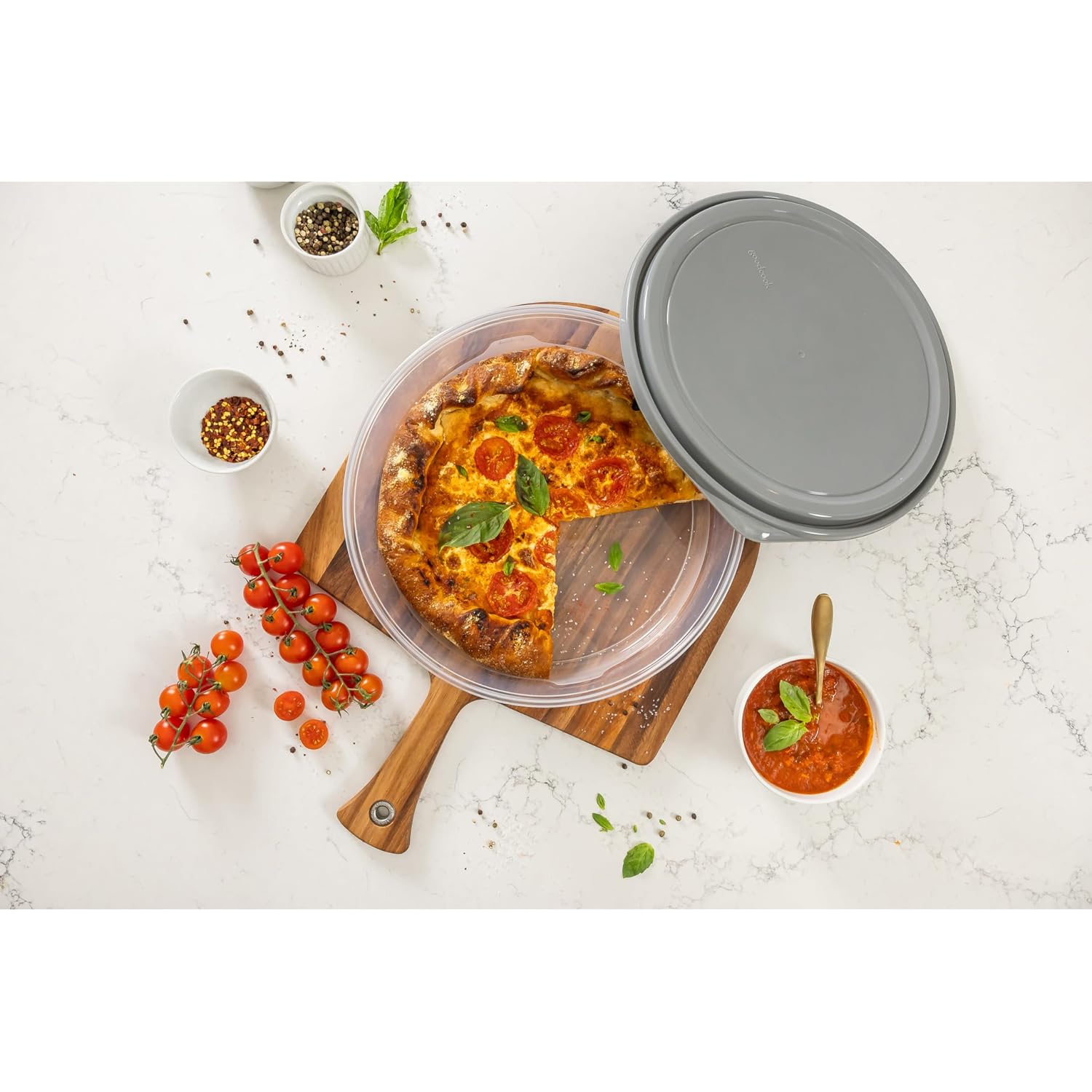 Goodcook Everyware Extra Large 12 Inch Round Container 2 Pack, Bpa Free