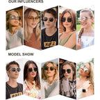 SOJOS Classic Trendy Square Sunglasses for Women Men Cute Big Frame Gold Shades SJ1137 Black/Grey