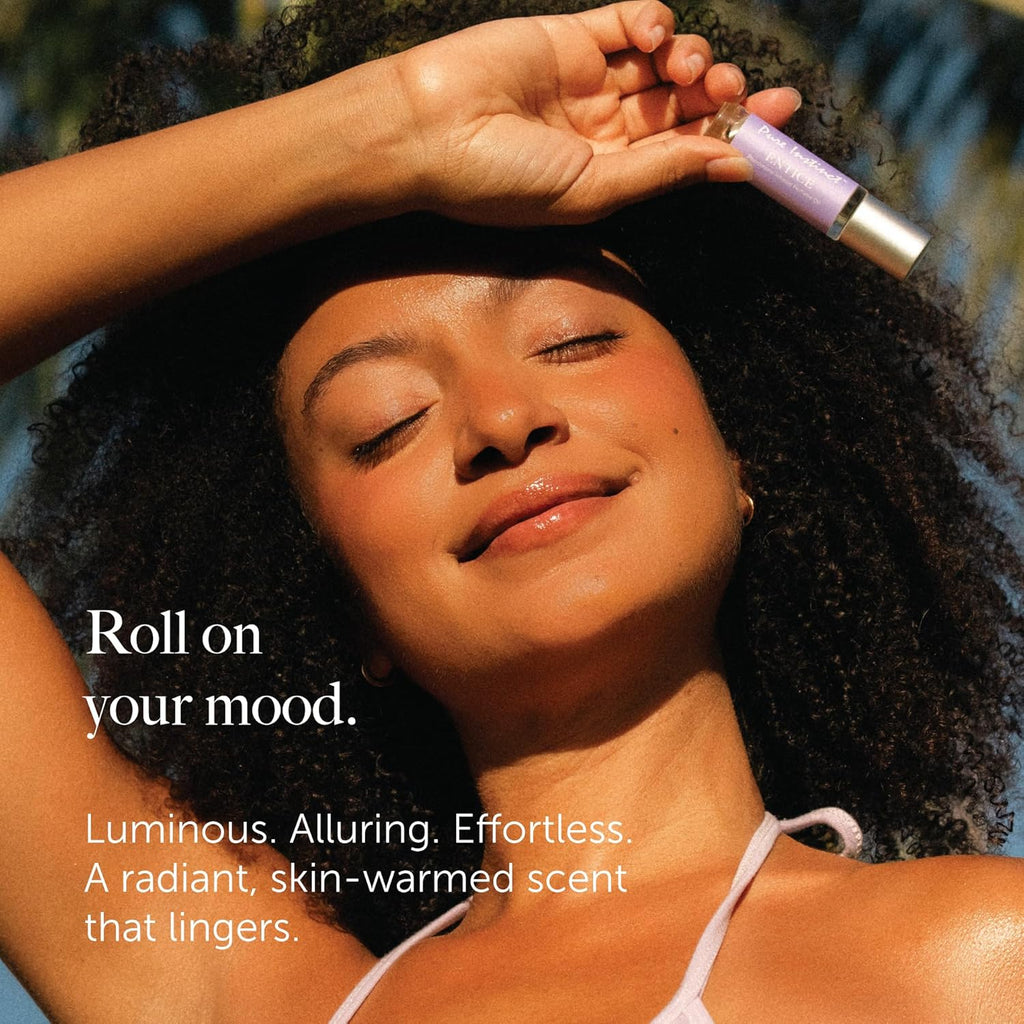 Pure Instinct ENTICE The Original Pheromone Infused Essential Oil Perfume Cologne - For Her Women - TSA Ready (Roll On Bottle 0.34 Fl. Oz./10.2mL)