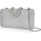 Sparkly Rhinestone Crystal Clutch For Wedding Party Dressy Handbag Formal Party Evening Bag For Women