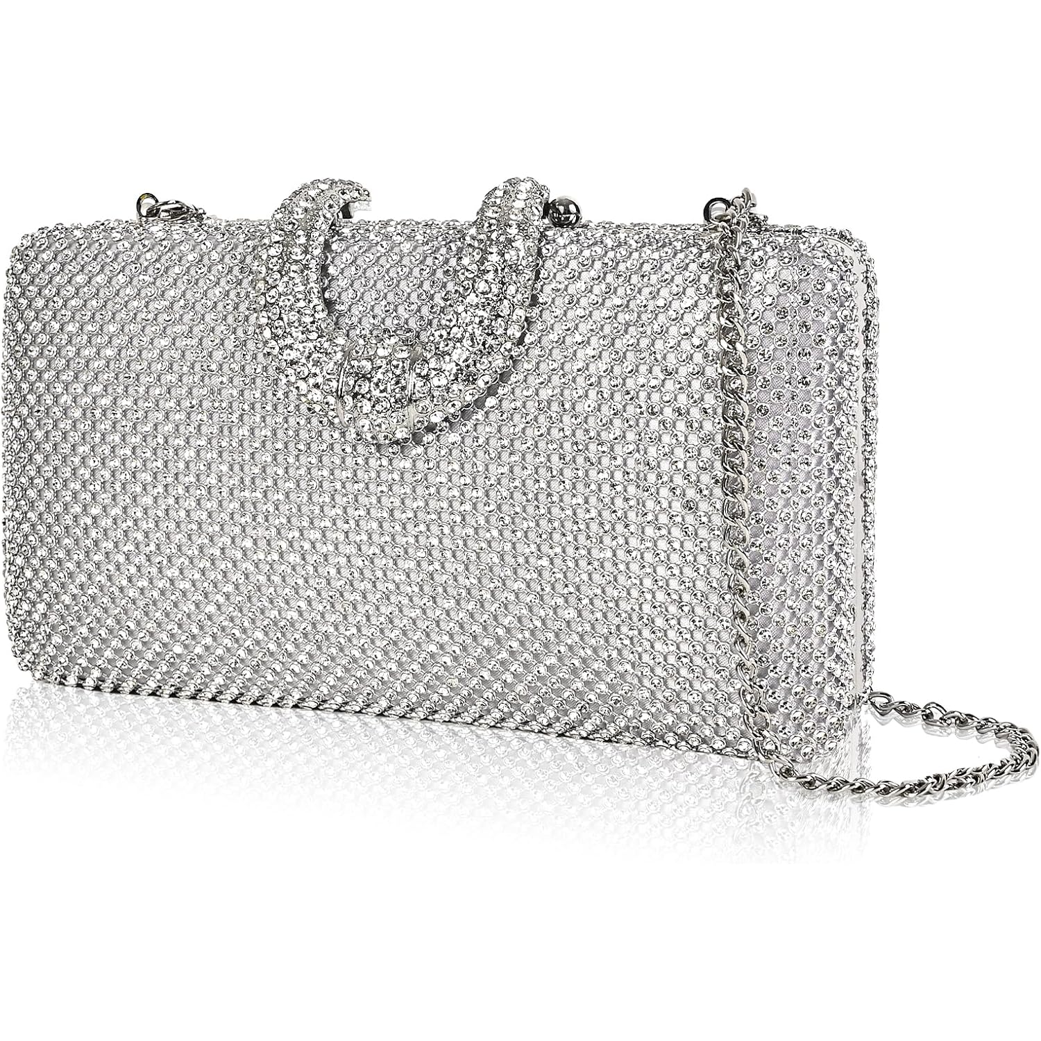 Sparkly Rhinestone Crystal Clutch For Wedding Party Dressy Handbag Formal Party Evening Bag For Women