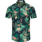Kyku Funky Hawaiian Shirt For Men Palm Beach Shirts Tropical Vacation Clothes