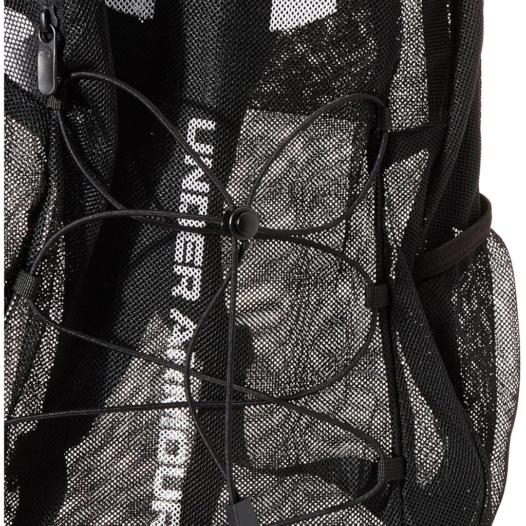Under Armour Adult Hustle Mesh Backpack , (001) Black / / White , One Size Fits Most