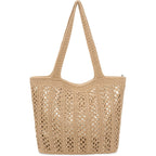 The Sak Crafted Classics Tote Bag - Hand Crochet Women'S Purse For Everyday, Travel, Beach Bag - Carryall Shoulder Bag Straps