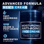 Mens Face Moisturizer Cream - Anti Aging Cream With Retinol, Collagen & Hyaluronic Acid Lightweight After Shave Lotion For Men - Hydrating, Firming & Wrinkle Repair - Day & Night Facial Men Skin Care