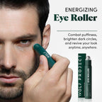 Wolf Project Under Eye Roller - Korean Beauty, With Caffeine, Vitamin C And Peptides - Energizing Serum For Dark Circles And Puffiness, Fine Lines, Wrinkles - Gel-Based Brightening Cream