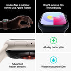 Apple Watch Series 9 (Gps + Lte) 45Mm Midnight Aluminum Case Black Sport Band (Renewed)