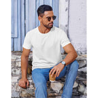 Coofandy Men'S T Shirt Short Sleeve Crew Neck T-Shirt Casual Summer Classic Basic Tee Shirts