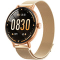 Yoever Smart Watches for Women, 1.57" HD 43mm Fitness Tracker Answer/Make Call, Heart Rate/Sleep/SpO2, Round Smart Watch for iPhone/Samsung/Android, IP68 Waterproof, 110+ Sport Mode - Gold