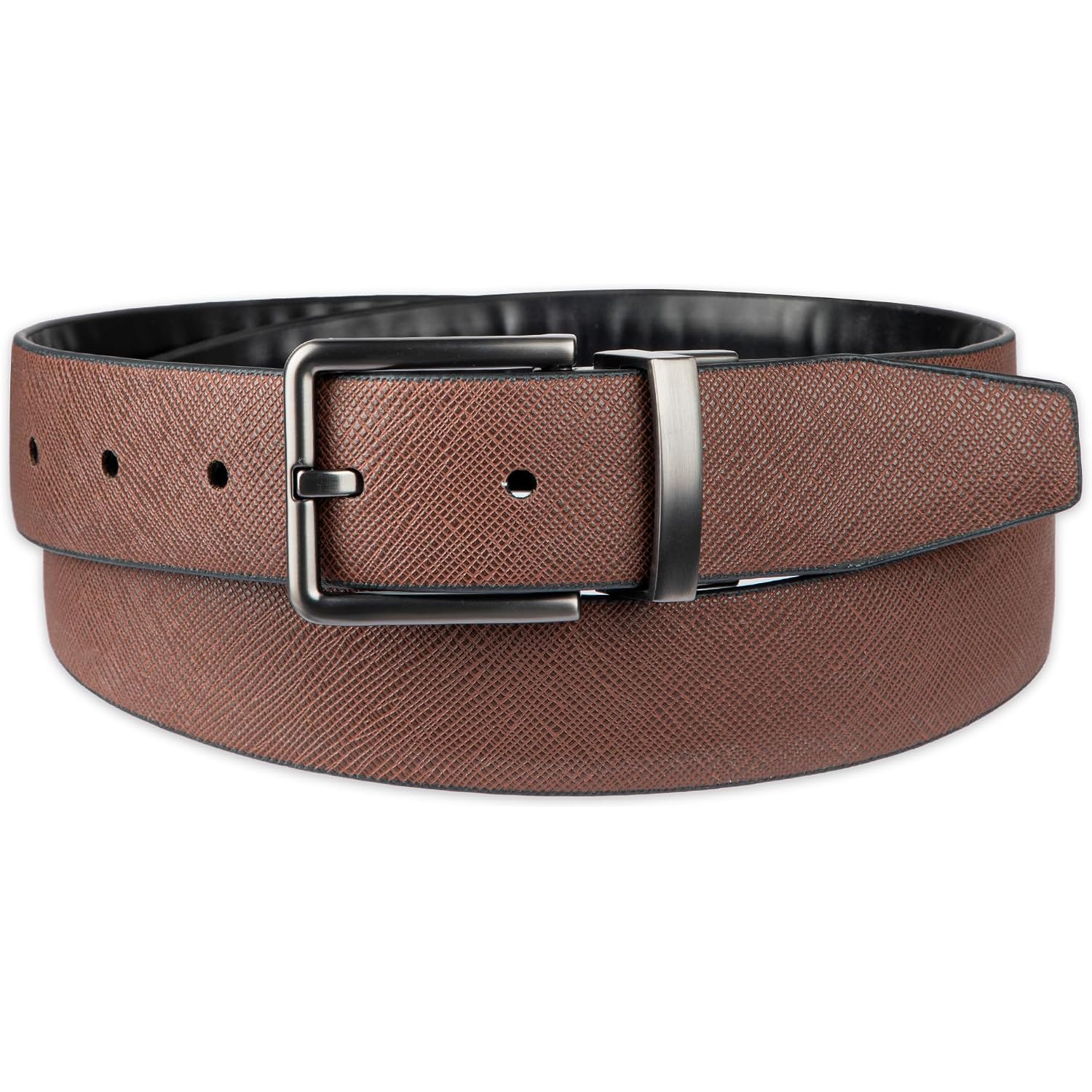 Calvin Klein Men’S Reversible Leather Belt - 2‑In‑1 Versatile Modern Style