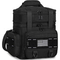 Expandable Tactical Lunch Box, Large Insulated Lunch Cooler Bag Heavy Duty Leakproof Lunch Pail For Men Adults Work Office Outdoor Picnic Trips,16L,Black