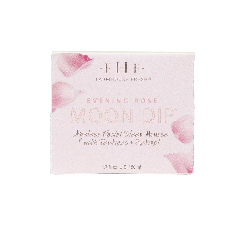 Farmhouse Fresh Evening Rose Moon Dip – Retinol Night Cream With Peptides & Vitamin C – 1.7 Fl Oz