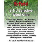 Hi-Yield (21416) 2,4-D Selective Weed Killer, 1 Gal | 2,4-D Amine Selective Herbicide - 1 Gal Concentrate For Broadcast Broadleaf Weed Control - Acreage Operators
