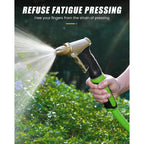 Rainpoint Garden Hose Nozzle, Upgraded Heavy Duty Metal Spray Nozzle, High Pressure Water Nozzle With Adjustable Spray Patterns For Watering Plants, Car Washing, And Pet Showering