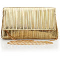 Babeyond Clutch Purses For Women - Evening Bag Gold Pleated Flap Clutch For Formal Party Cocktail Prom Wedding Handbags