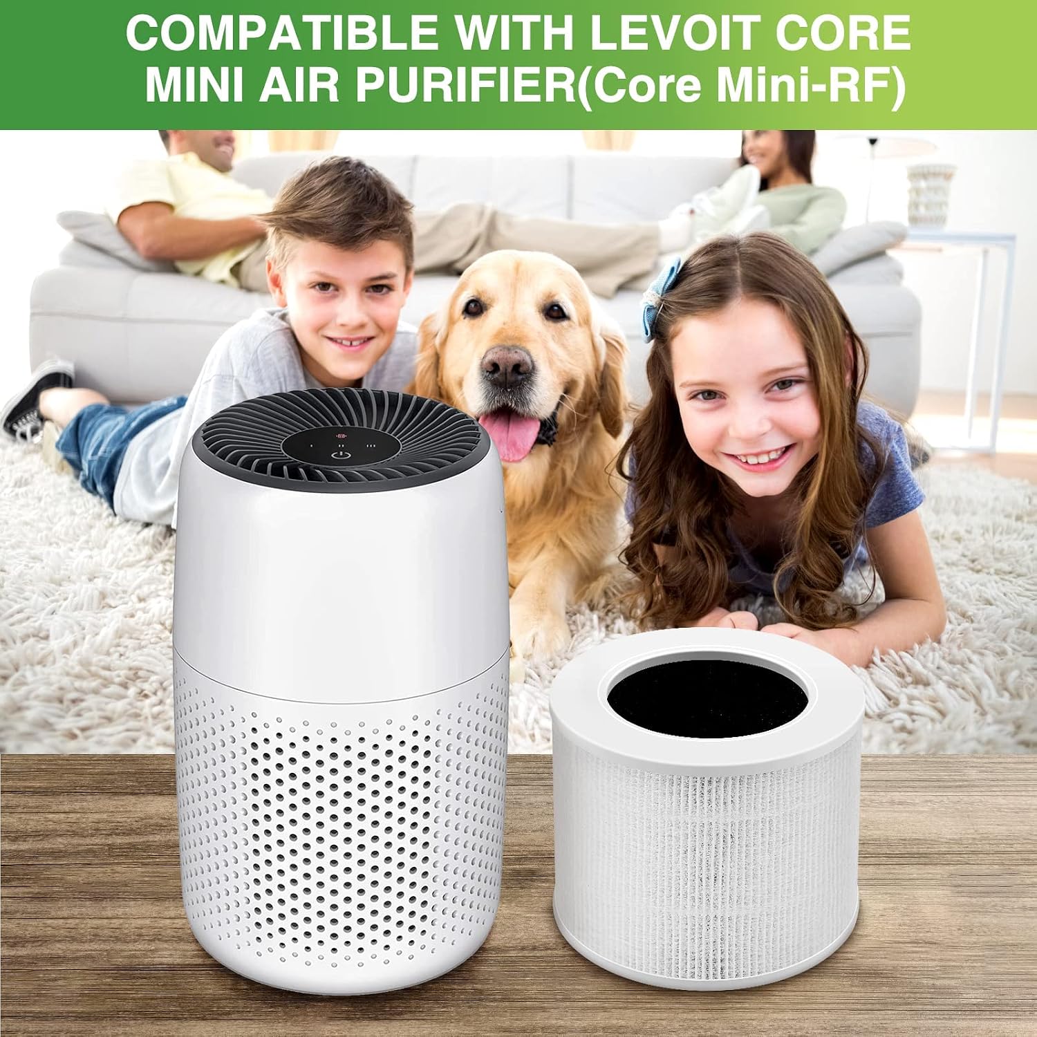 Core Mini Replacement Filter Compatible With Levoit Core Mini Air Purifier,Core Mini-P, Replace Part #Core Mini-Rf, 2 Filter & 10 Fragrance Sponge