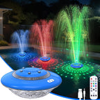 Floating Pool Fountain With Lights Show, 9 Pool Light Modes And 3 Fountain Modes With Remote For Inground Above Ground Pool, Upgraded Rechargeable Pool Fountains With Anchor-1 Pc