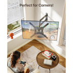 Montek Long Arm Tv Wall Mount For Most 23-65 Inch Tvs, 29 Inch Long Extension Tv Mount Swivel And Tilt, Full Motion Wall Mount Tv Bracket Fit Max Vesa 400 X 400Mm, Up To 77 Lbs