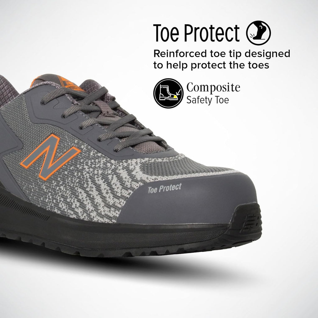 New Balance Composite Toe Safety Shoe For Men Speedware – Slip Resistant, Puncture Resistant, Electrical Hazard
