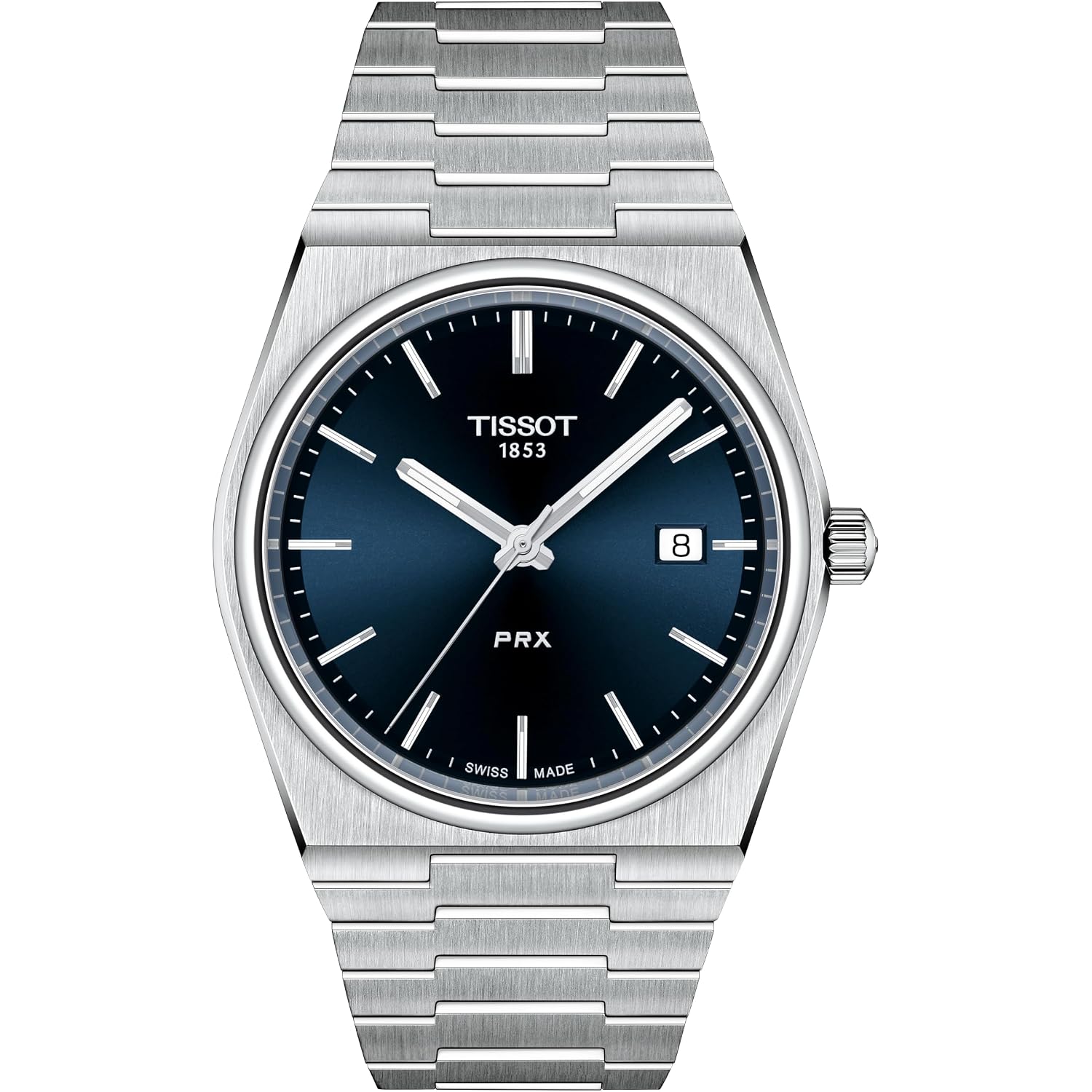 Tissot Men'S Prx 316L Stainless Steel Case Dress Watch Grey T1374101104100
