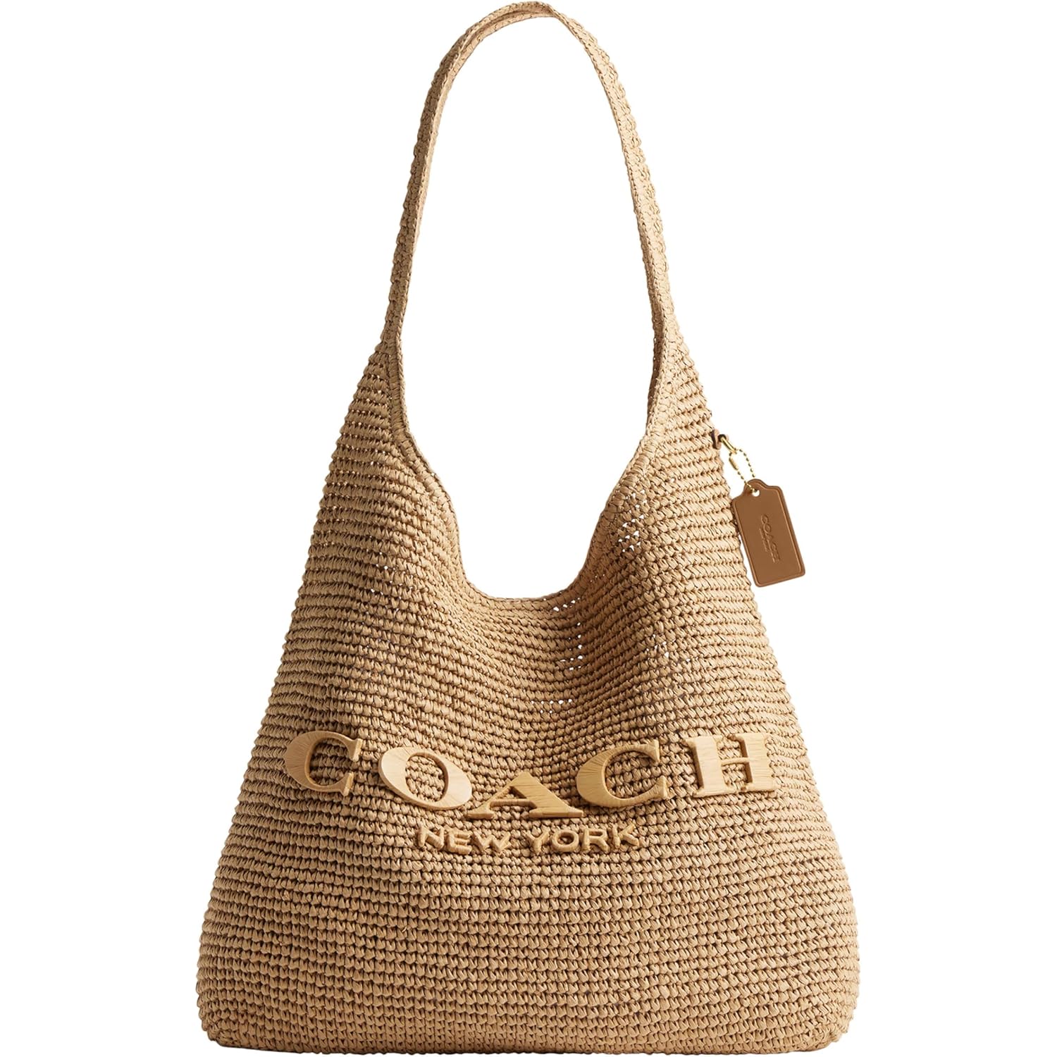 COACH Brooklyn Shoulder Bag 39 in Straw