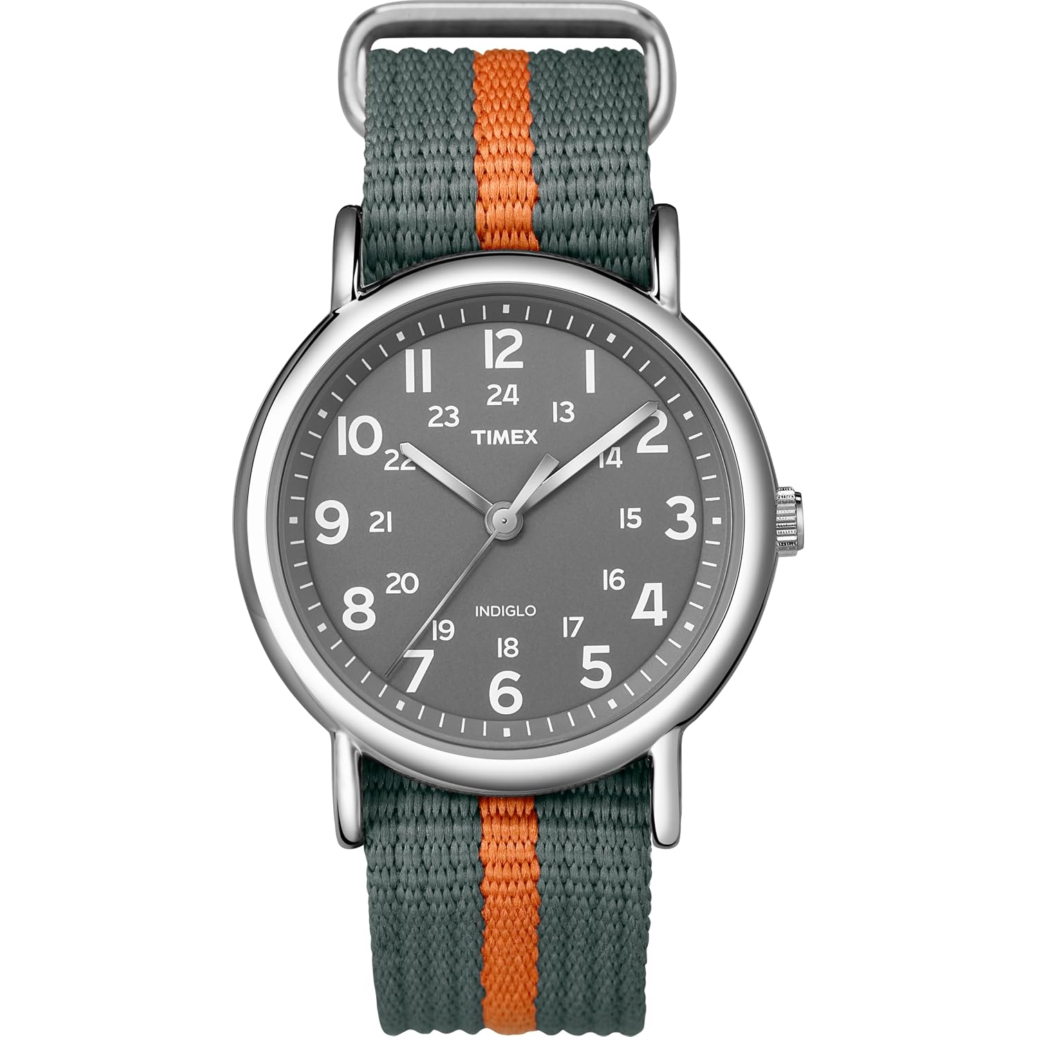 Timex Weekender 38Mm Unisex Analog Watch | Indiglo Backlight | Adjustable Durable Nylon Fabric Slip Through Strap | 24 Hour Time