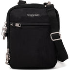 Baggallini Securtex® Anti-theft Mini Everything Crossbody Bag, 6.3"x8.25" Rfid, Locking Zippers & Cut-resistant Strap