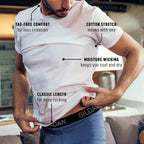 Gildan Men'S Cotton Stretch T-Shirts, Multipack