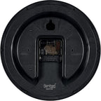 Bernhard Products Black Wall Clock Silent Non Ticking 10 Inch Quality Quartz Battery Operated Round Easy To Read Home/Office/Kitchen/Classroom/School Clock Sweep Movement