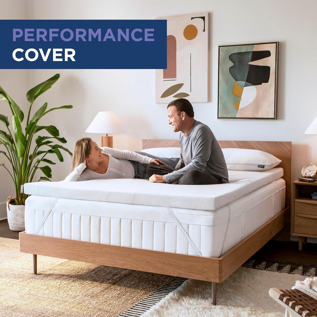 Tempur-Adapt (Supreme) 3" Memory Foam Mattress Topper, Queen,White
