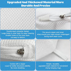 Eiito Hat Washer Cage Hats Cleaner, 4Pcs (2 Cages + 2 Bags) Hat Washer For Baseball Caps For Washing Machine Or Dishwasher, Ball Cap Washers Frame For Flat & Curved Hats, White