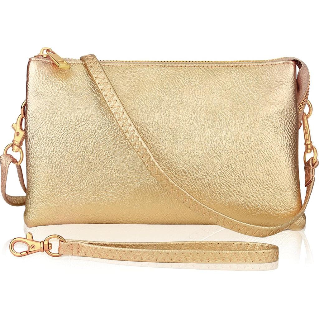 Humble Chic NY Vegan Leather Wristlet Purse for Women - Small Clutch Purse with Shoulder and Wrist Straps