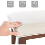 Upholstered Bench For Bedroom End Of Bed,42.5-Inch Entryway Bench For Living Room,Dining Bench With Padded Seat And Solid Wood Leg For Kitchen Bedroom,Indoor And Hallway (Bench, Beige)