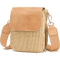 Faux Straw Crossbody Bags For Women Small Summer Purse 2026 Rfid Raffia Woven Cross Body Cell Phone Bag Beach Travel